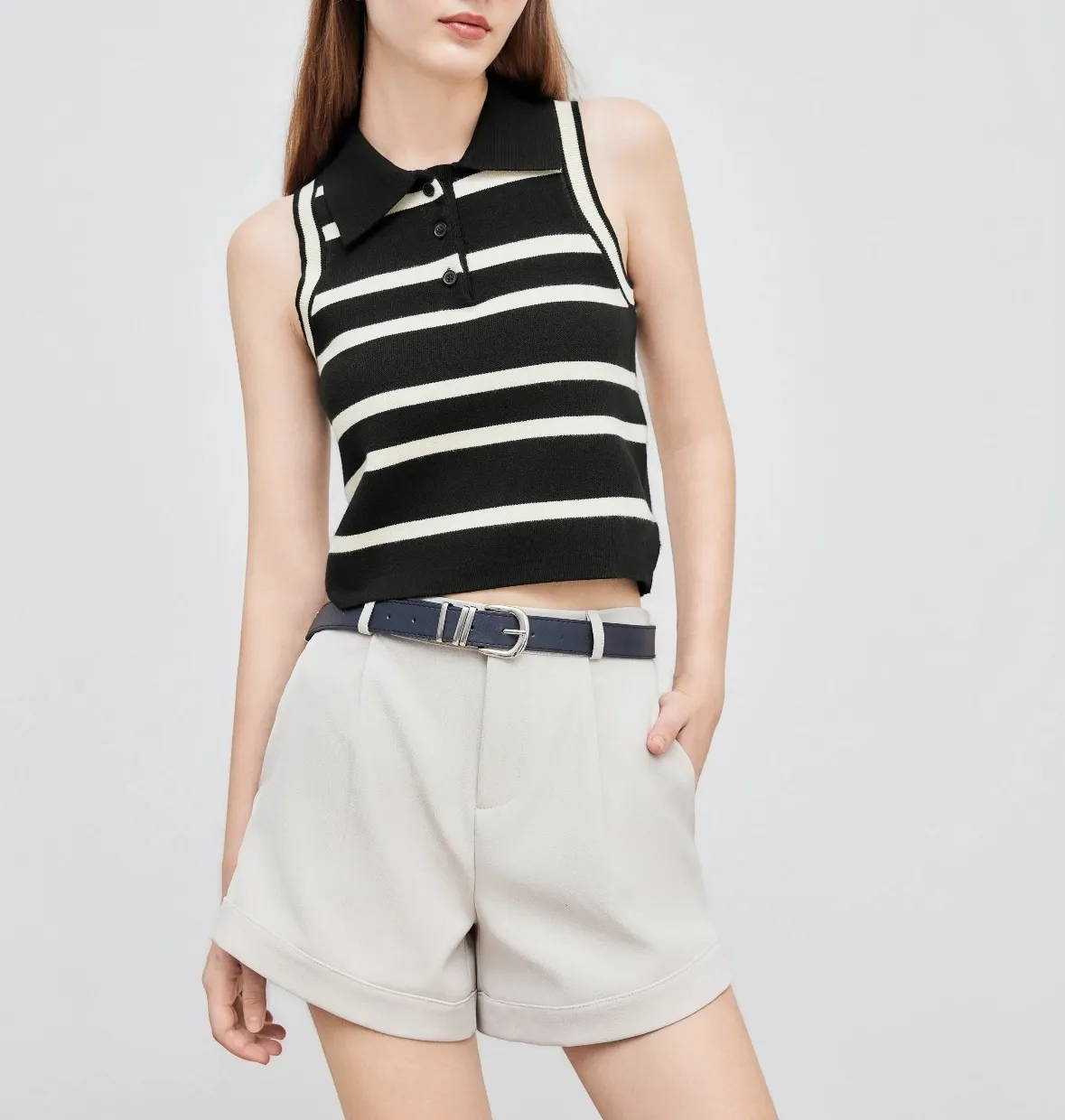 Cider  |Stripes Casual Style Sleeveless Street Style