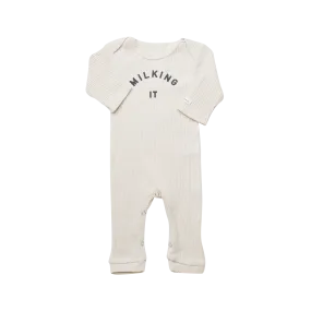 Claude&Co - Milking It Sleepsuit in Oat