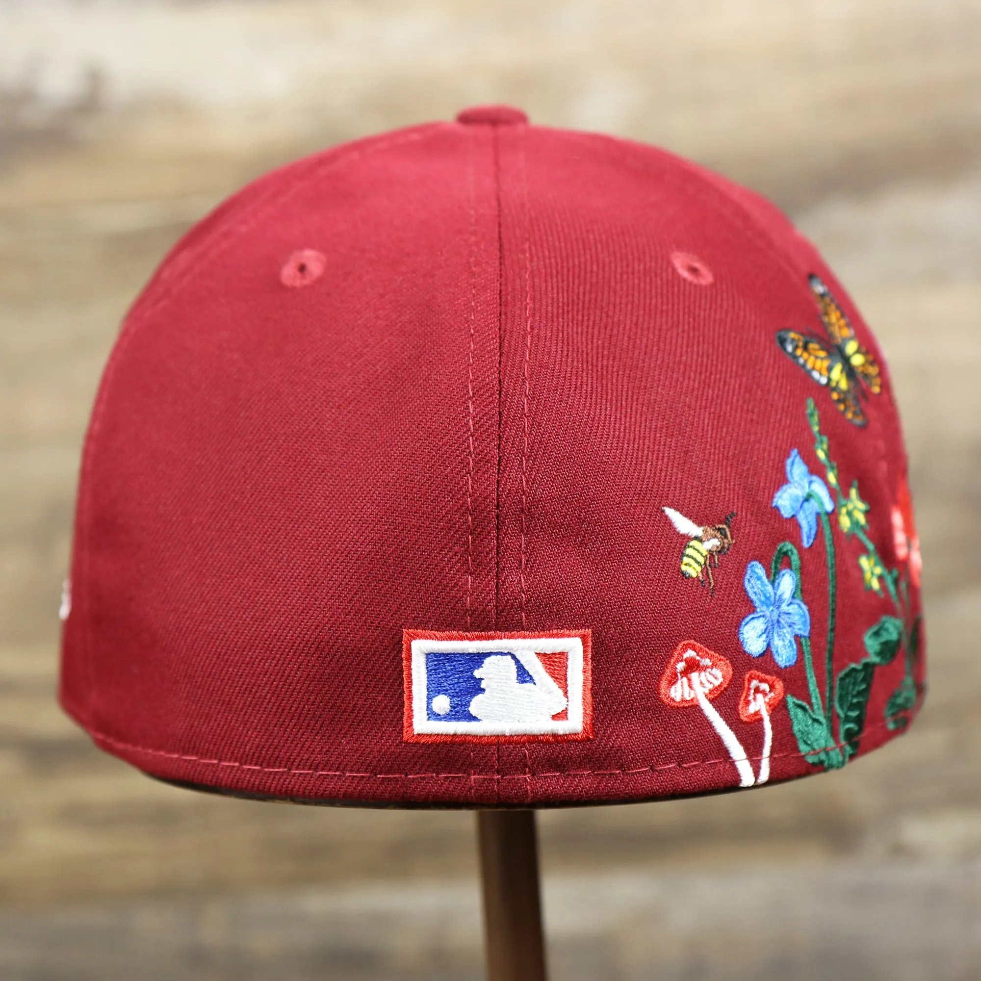 Cooperstown Philadelphia Phillies Gray Bottom Bloom Spring Embroidery 59Fifty Fitted Cap | Maroon 59Fifty Cap