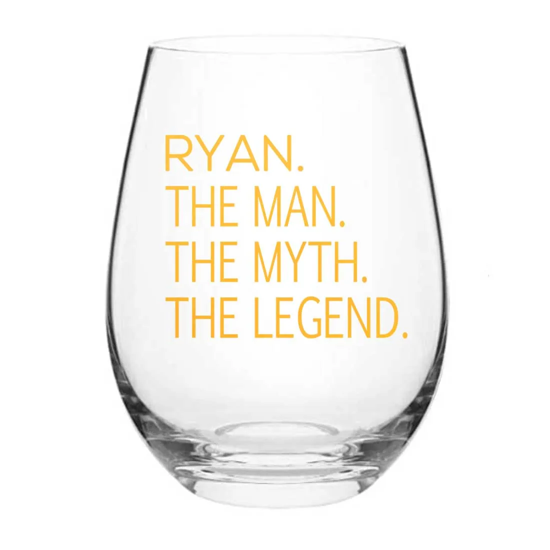 Custom Wine Glasses Drinking Glasses for Birthday Gift - Legend