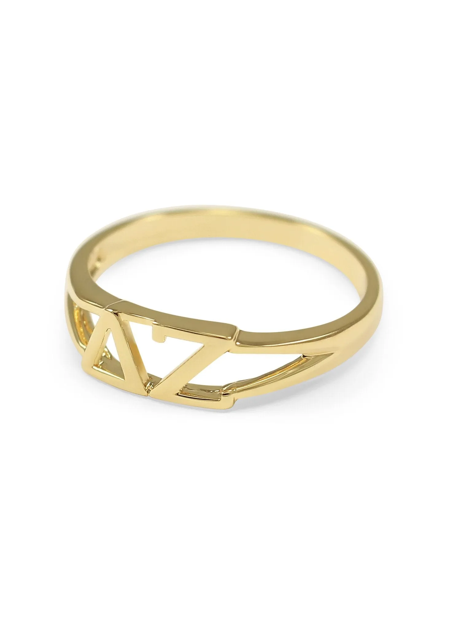 Delta Zeta Sunshine Gold Ring