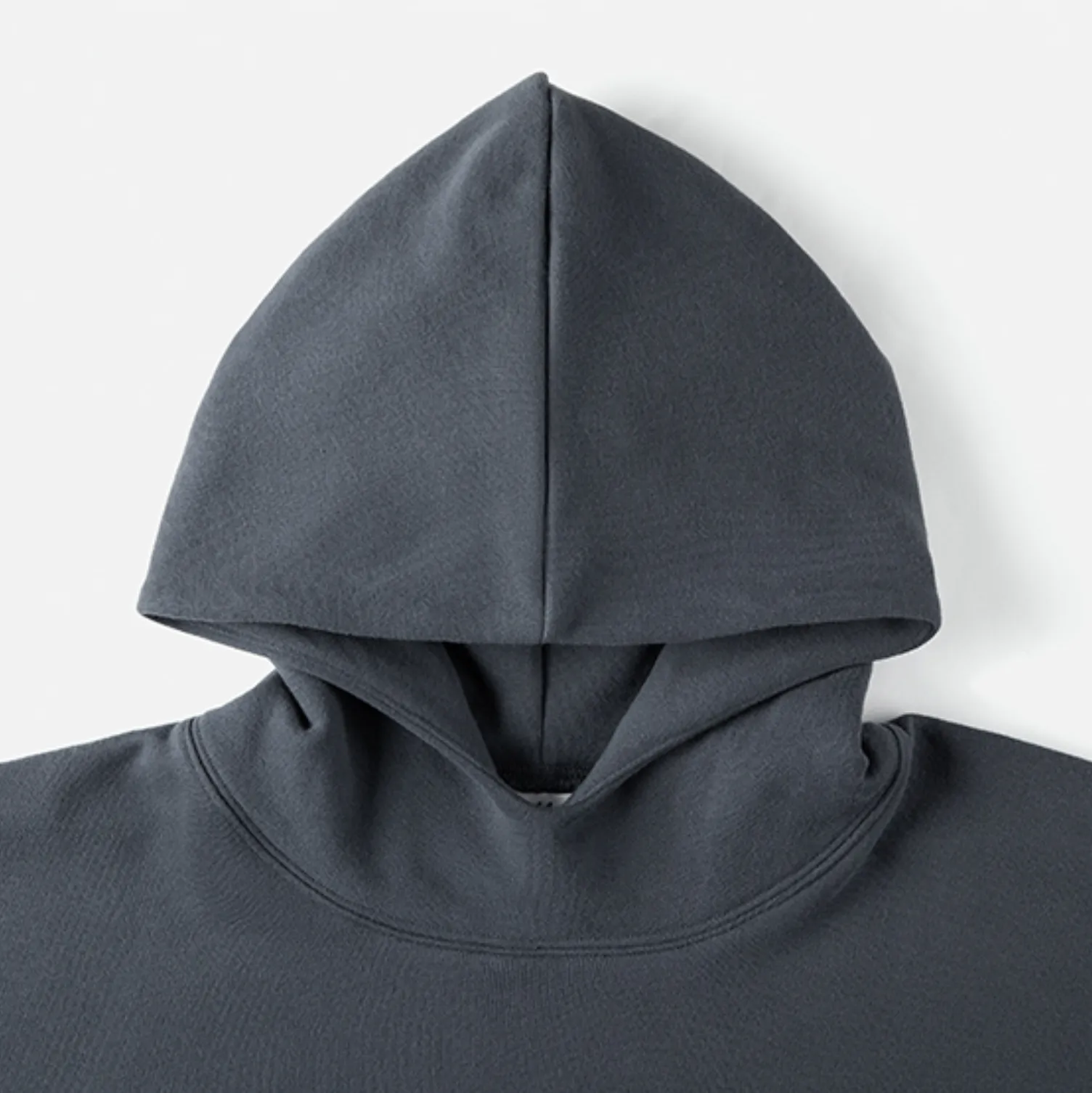 DF17 640G OVERSIZED DOUBLE LAYER FLEECED HOODIE - DARK GREY