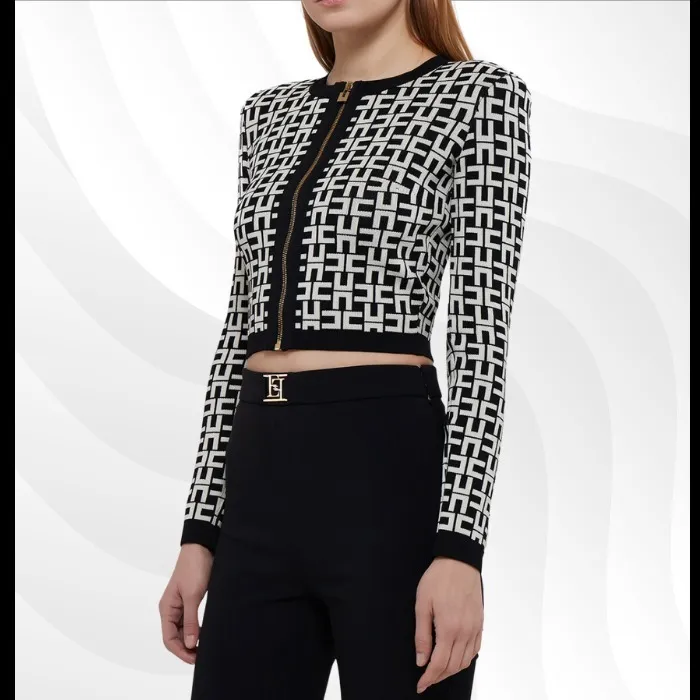 ELISABETTA FRANCHI  |Long Sleeves Party Style Office Style Elegant Style