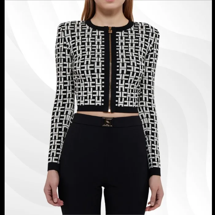 ELISABETTA FRANCHI  |Long Sleeves Party Style Office Style Elegant Style