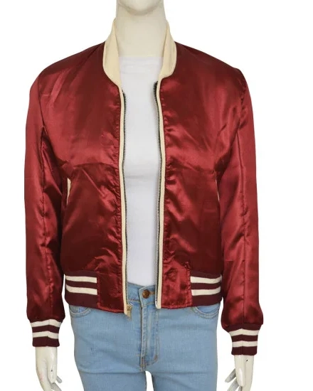 Emma Roberts Nerve Red Bomber Jacket - William Jacket