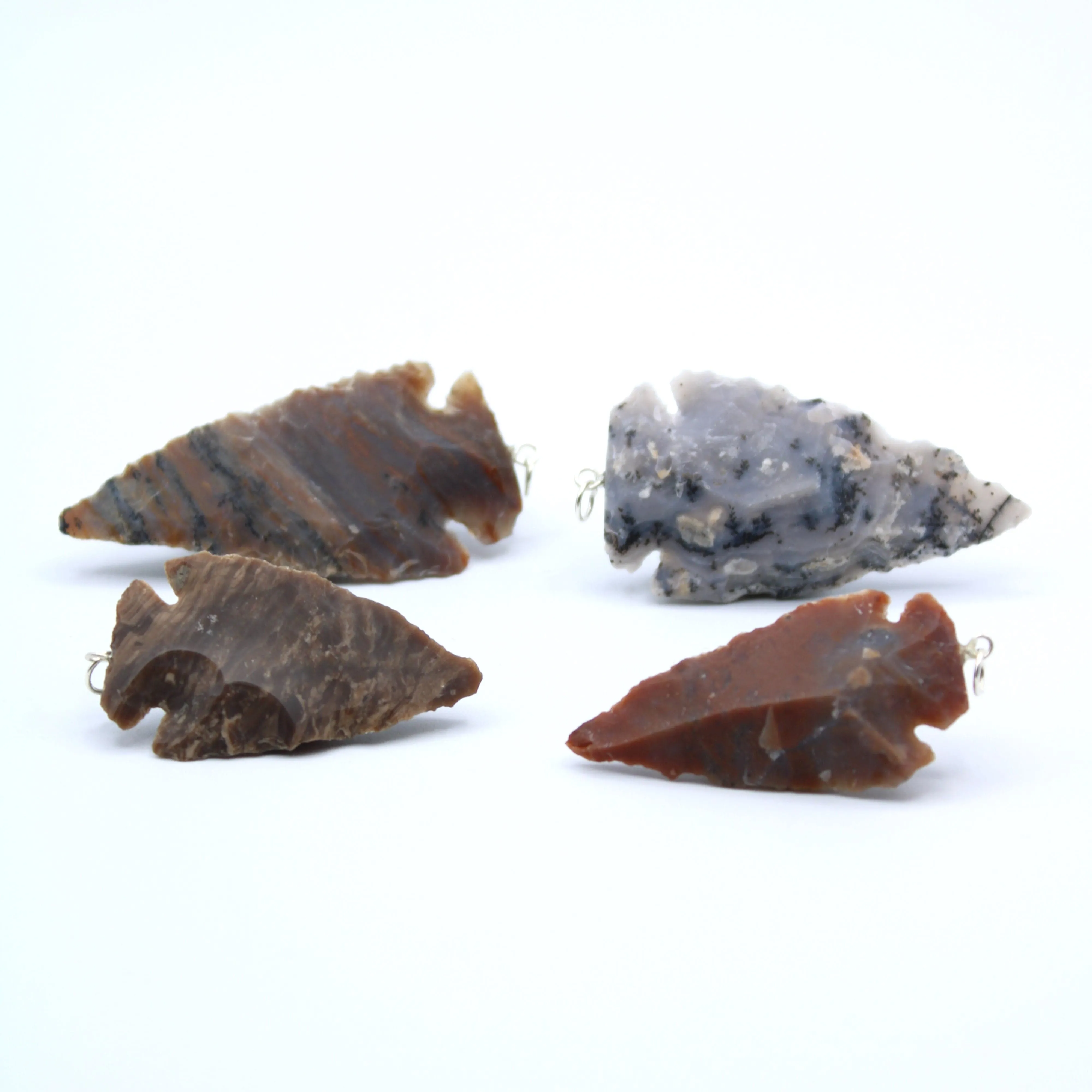 Flint Arrowhead Pendants