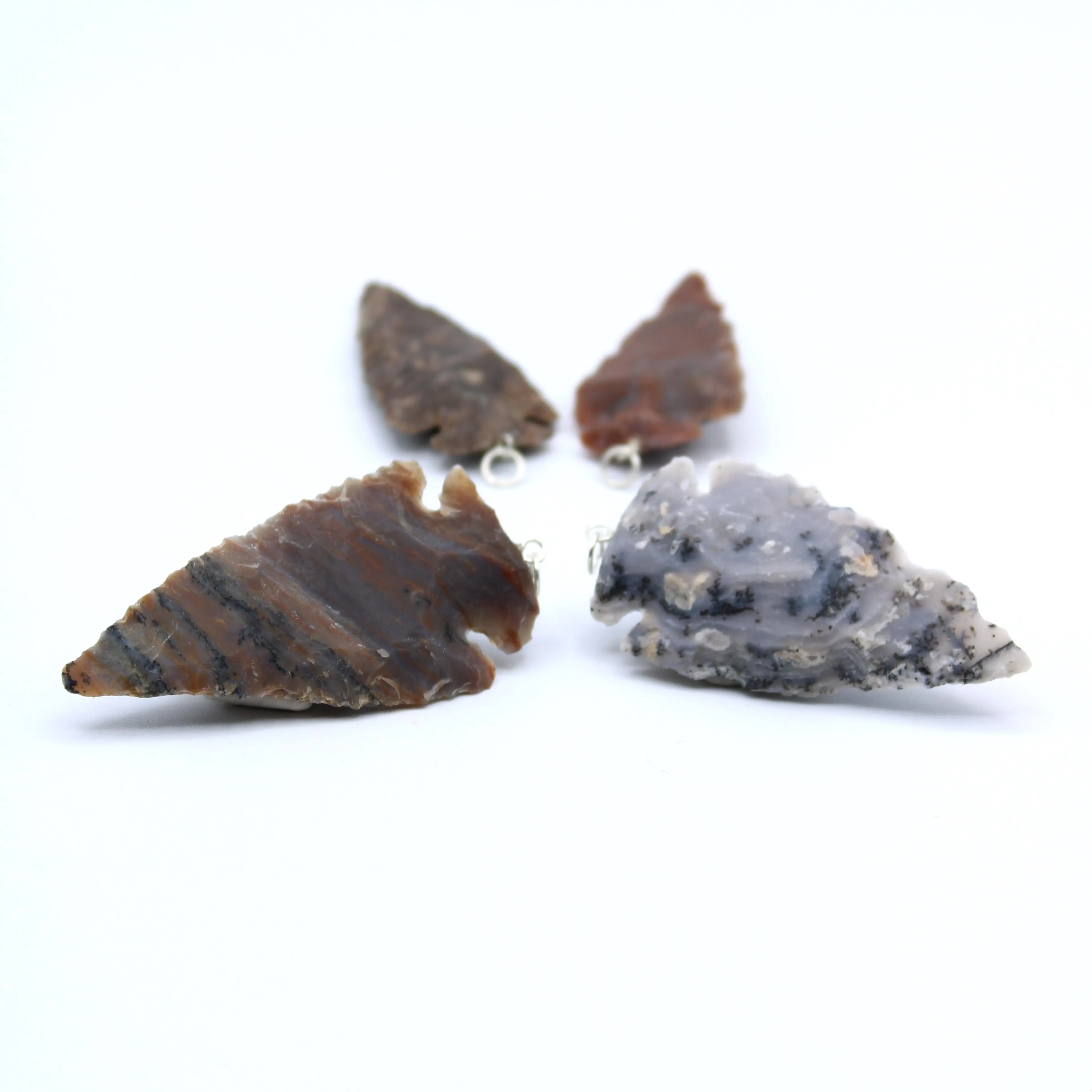 Flint Arrowhead Pendants