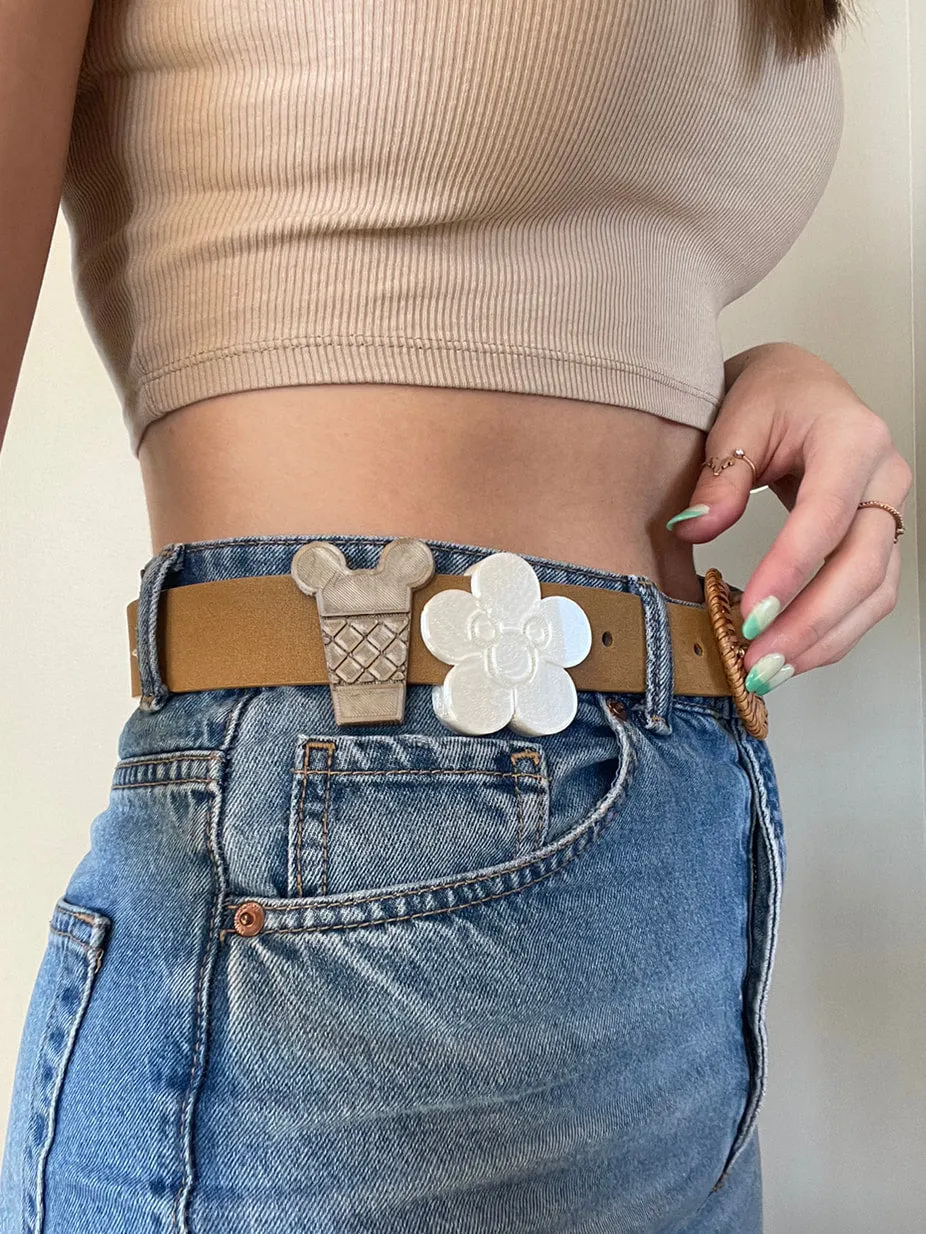 Flower Belt and Bag Charm