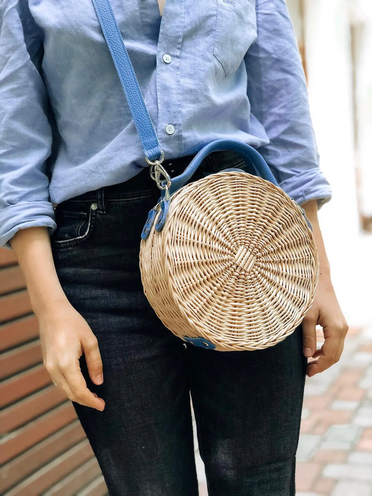 FORGET-ME-NOT STRAW bag