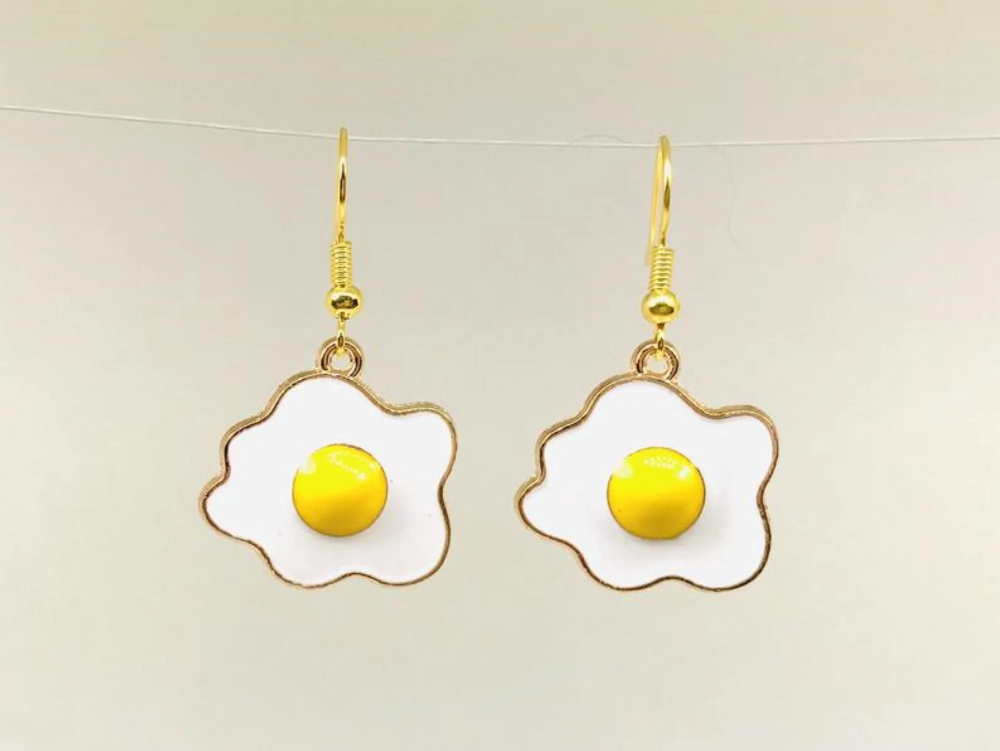 Fried Egg Earrings