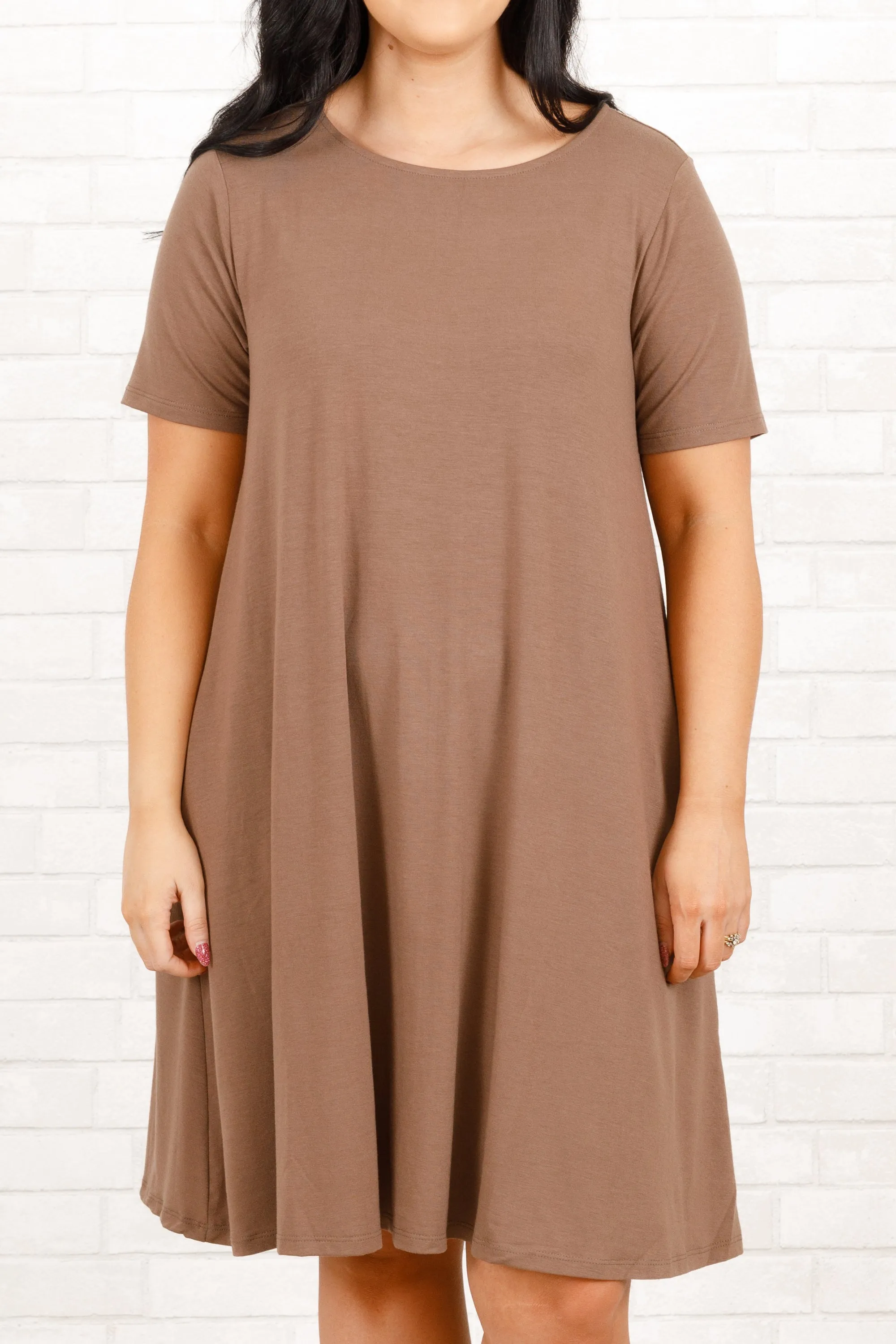 Getting Inspired Dress, Mocha