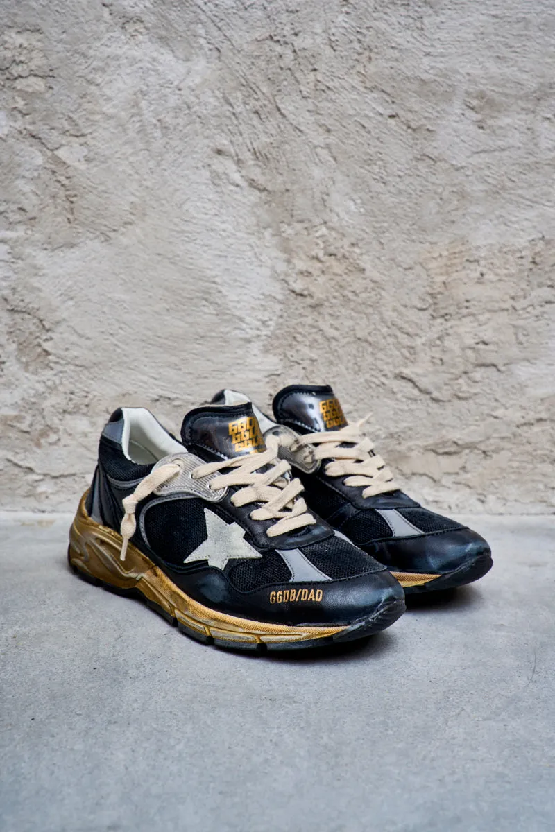 GOLDEN GOOSE Sneakers donna Dad-Star con stella grigio ghiaccio