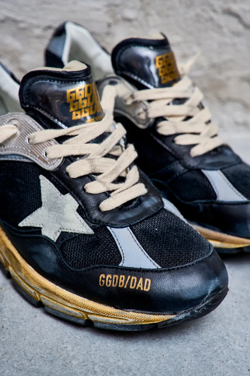 GOLDEN GOOSE Sneakers donna Dad-Star con stella grigio ghiaccio