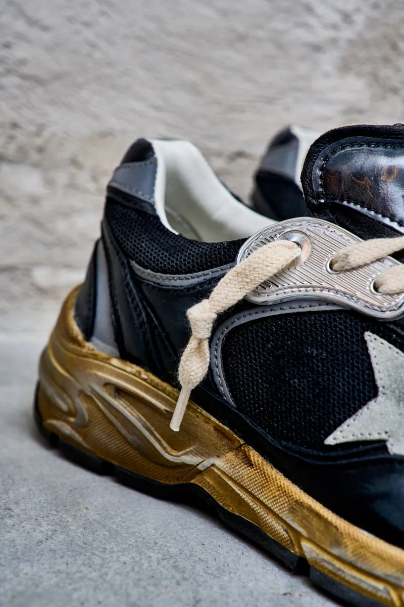 GOLDEN GOOSE Sneakers donna Dad-Star con stella grigio ghiaccio