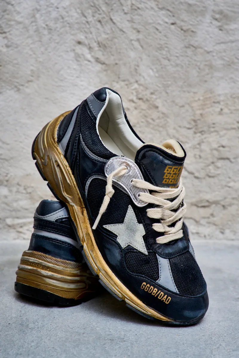 GOLDEN GOOSE Sneakers donna Dad-Star con stella grigio ghiaccio