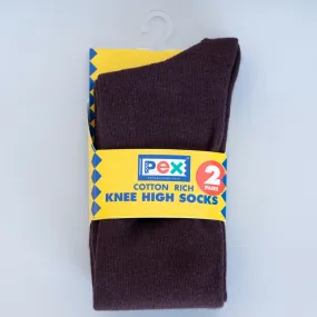 Graduate Socks 2 Pair Pack - Brown