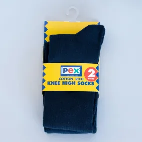 Graduate Socks 2 Pair Pack - Navy