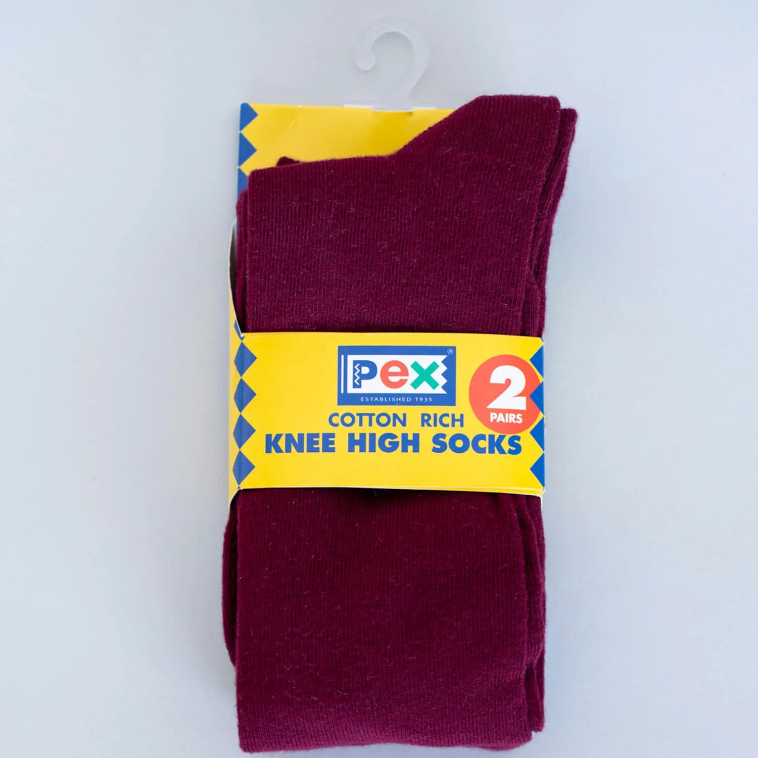 Graduate Socks 2 Pair Pack - Wine