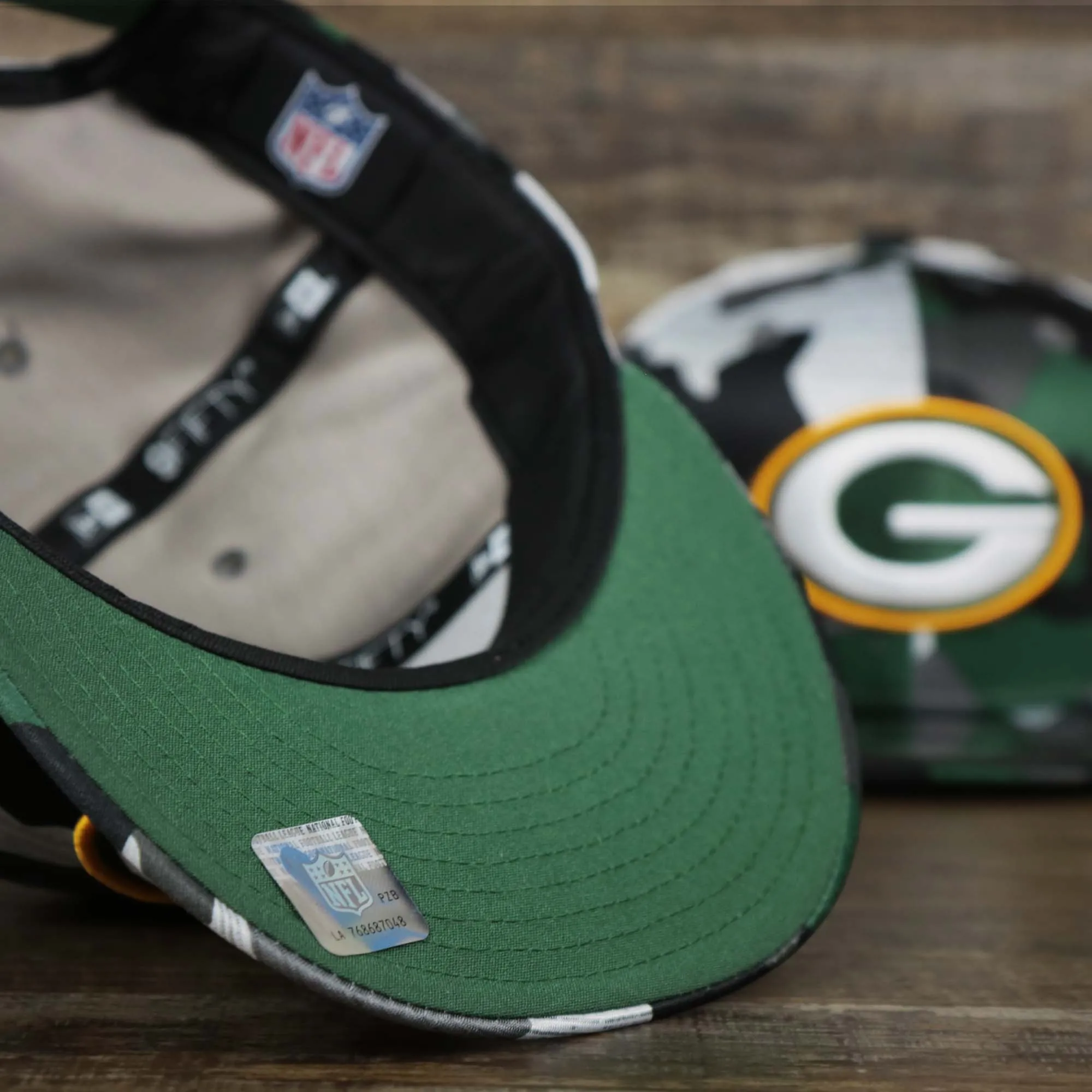 Green Bay Packers NFL OnField Summer Training 2022 Camo 9Fifty Snapback | Green Camo 9Fifty