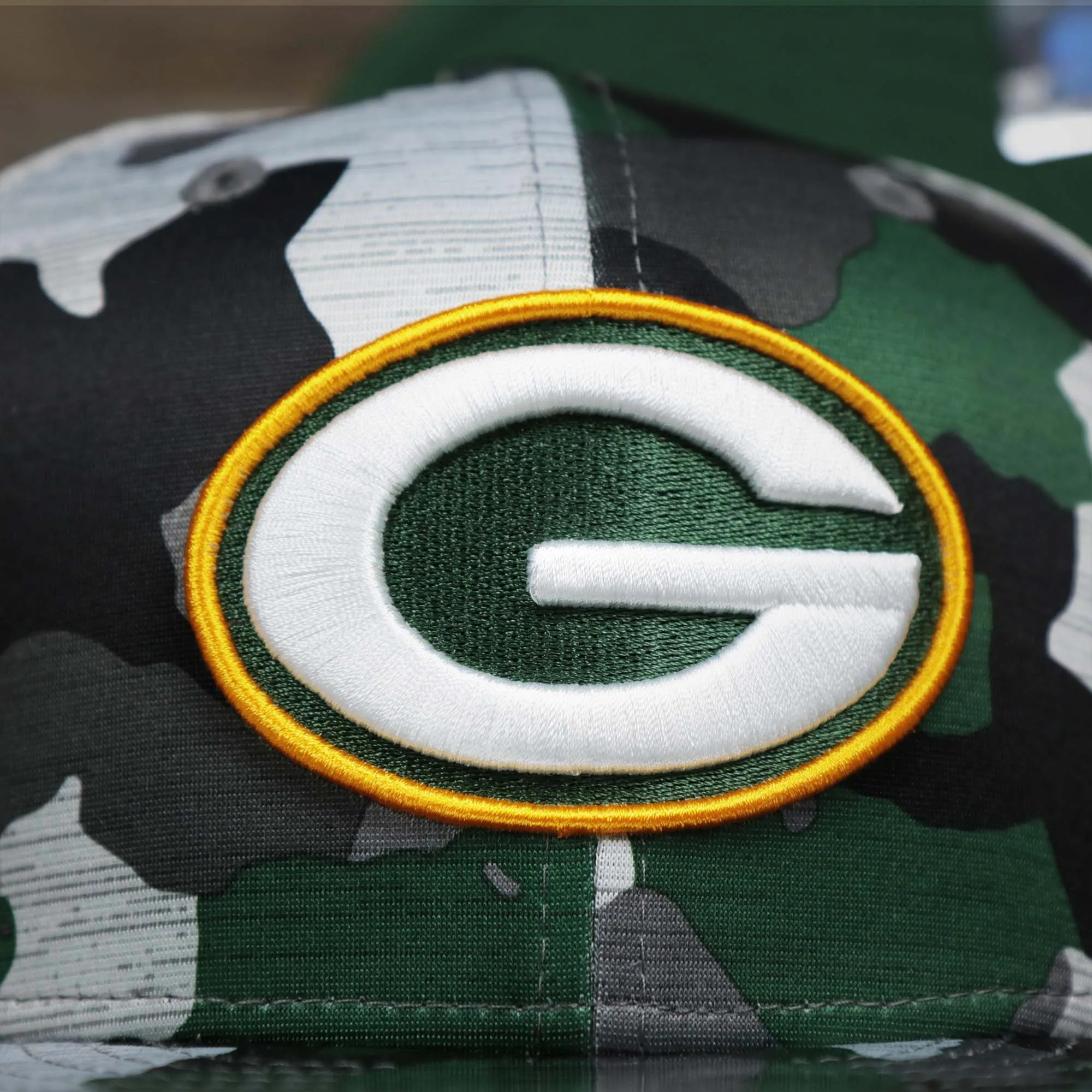 Green Bay Packers NFL OnField Summer Training 2022 Camo 9Fifty Snapback | Green Camo 9Fifty