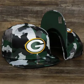 Green Bay Packers NFL OnField Summer Training 2022 Camo 9Fifty Snapback | Green Camo 9Fifty