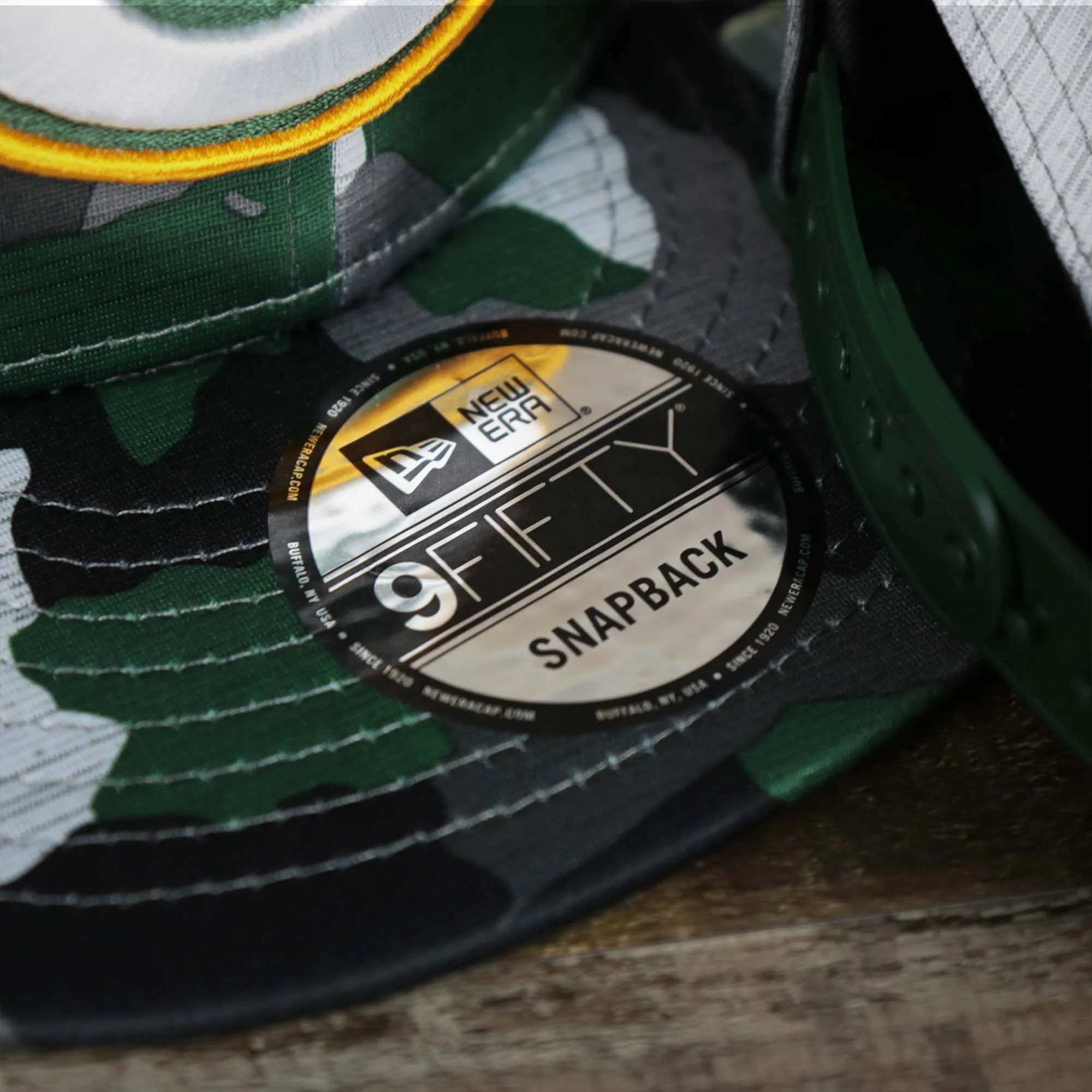 Green Bay Packers NFL OnField Summer Training 2022 Camo 9Fifty Snapback | Green Camo 9Fifty