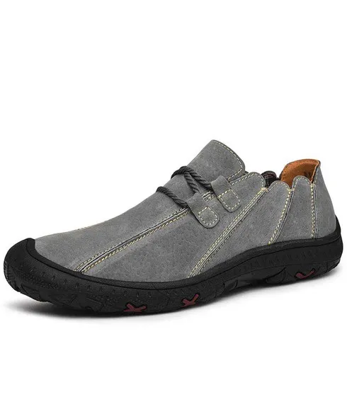 Grey join sewed style casual shoe sneaker