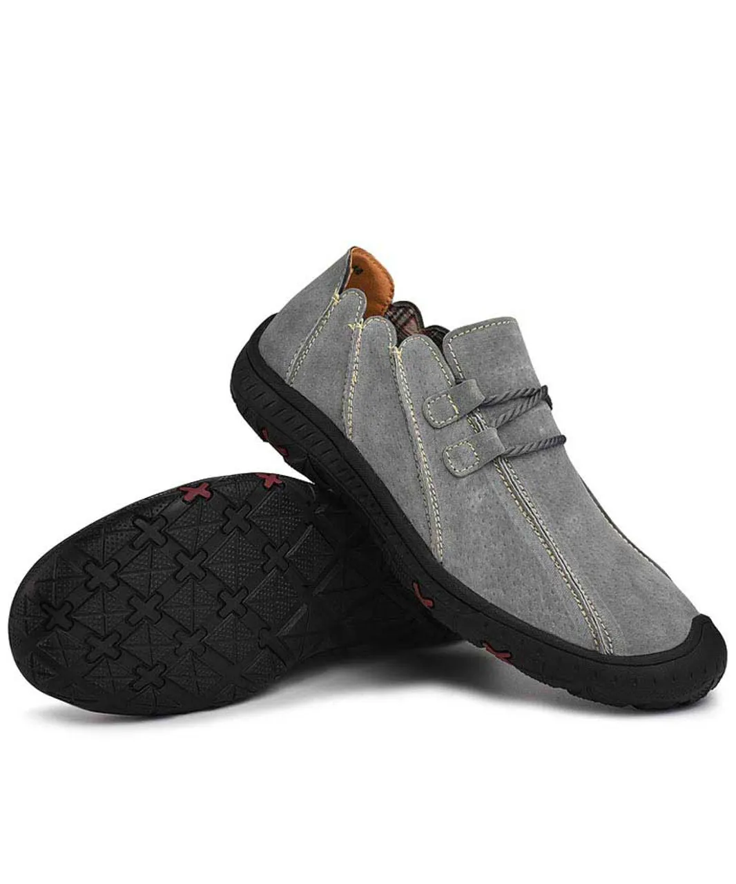 Grey join sewed style casual shoe sneaker