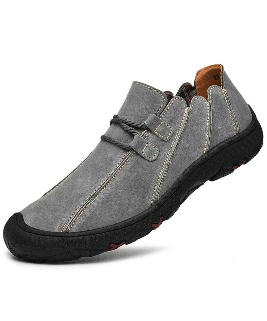 Grey join sewed style casual shoe sneaker