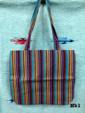 Guatemalan handwoven cotton tote bag