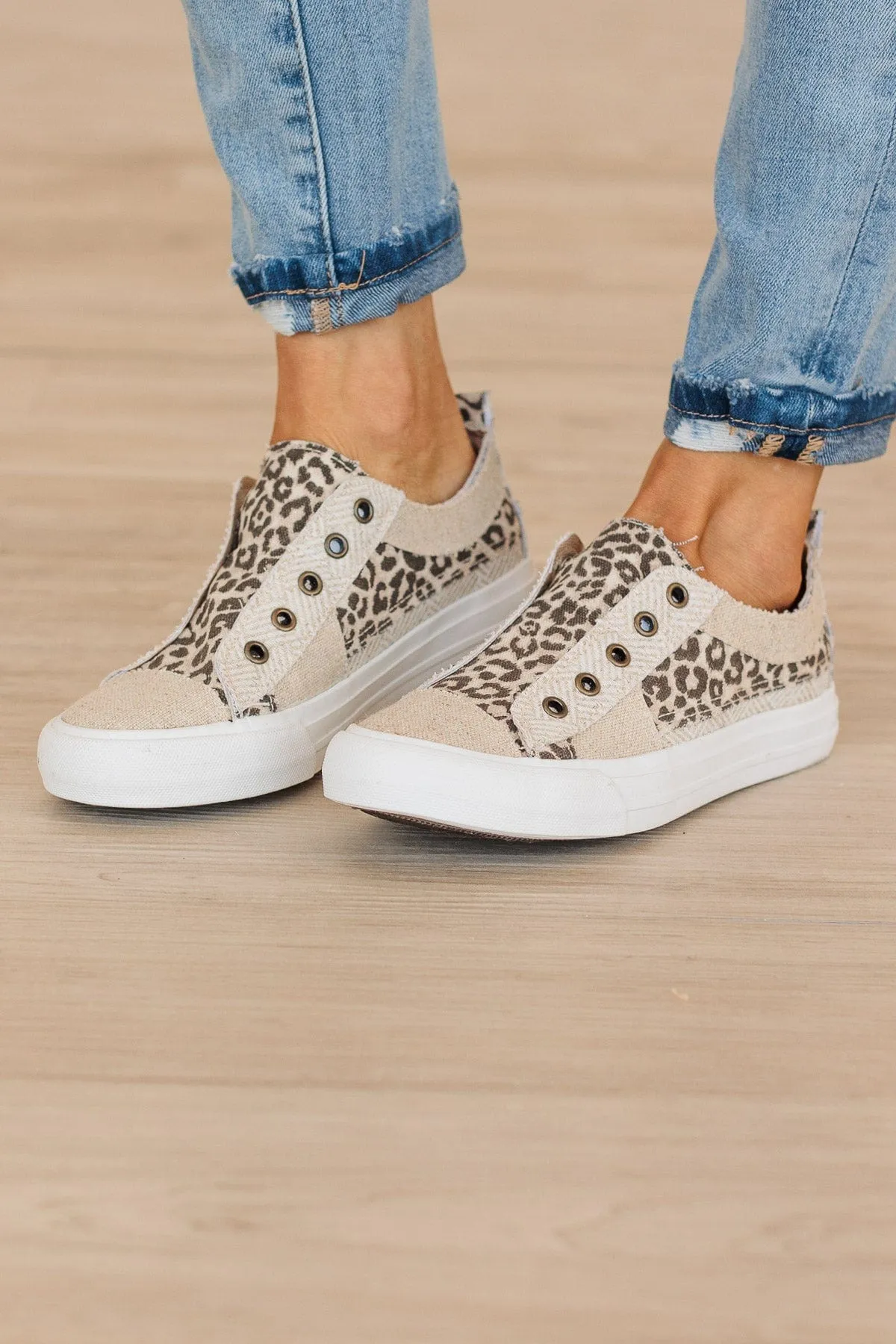 Gypsy Jazz Alice Sneakers- Cream Leopard