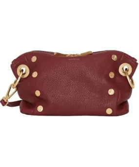 Hammitt Daniel Crossbody/clutch Small Bag In Pomodoro Red/brushed Gold Hammered