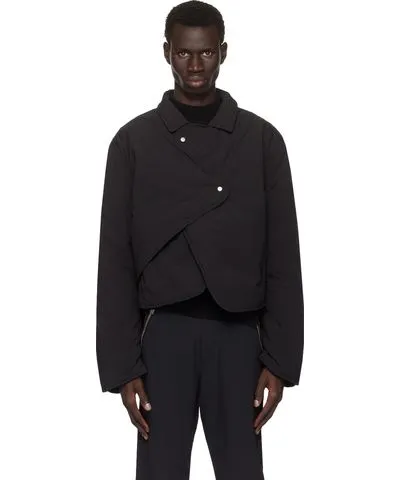 HELIOT EMIL Black Concordance Puffed Shirt Jacket