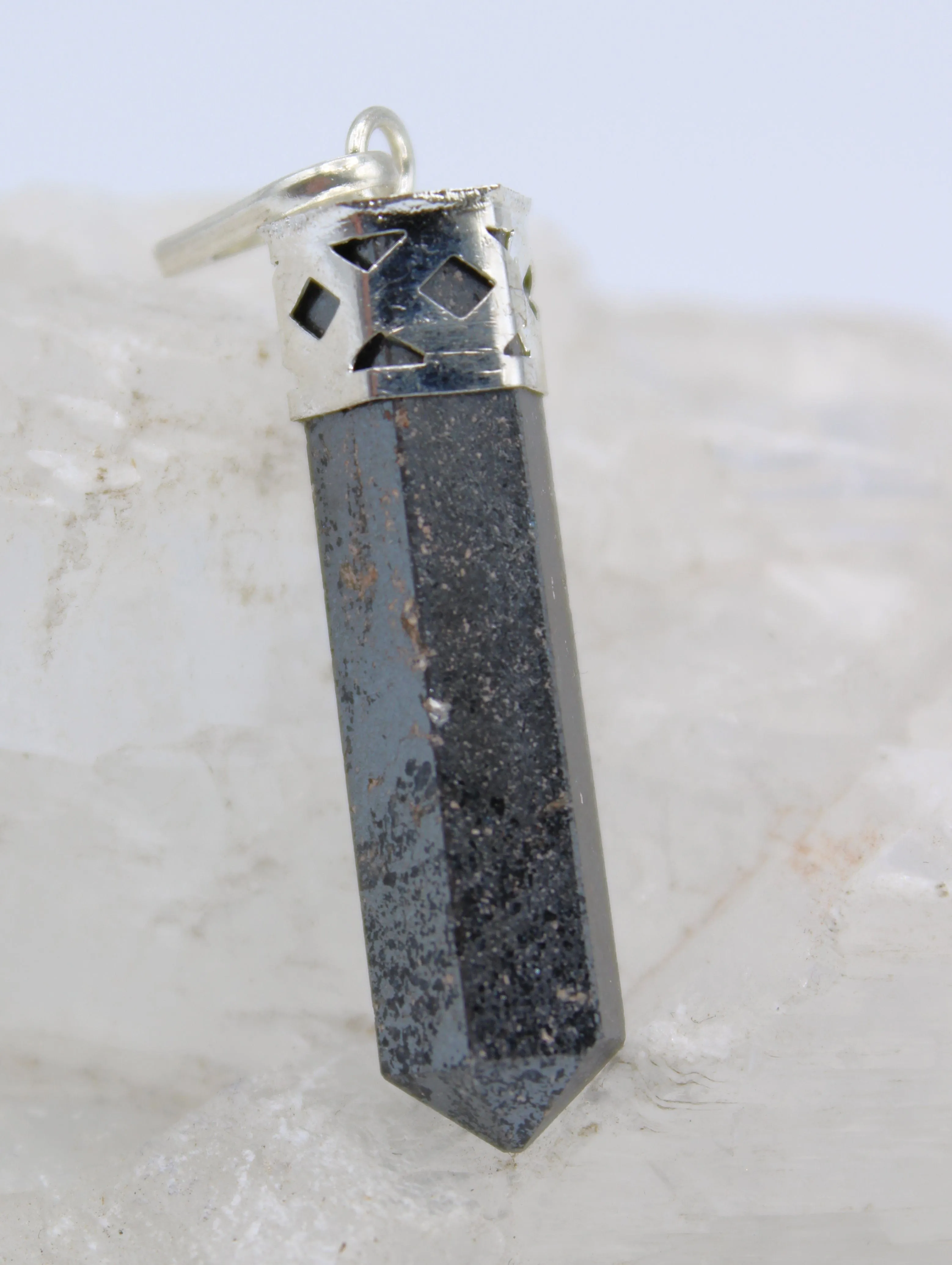 Hematite Point Pendants