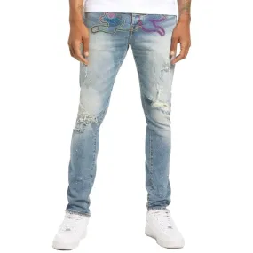 Ice Cream Creme Men's Jean Pant Blue-Multi