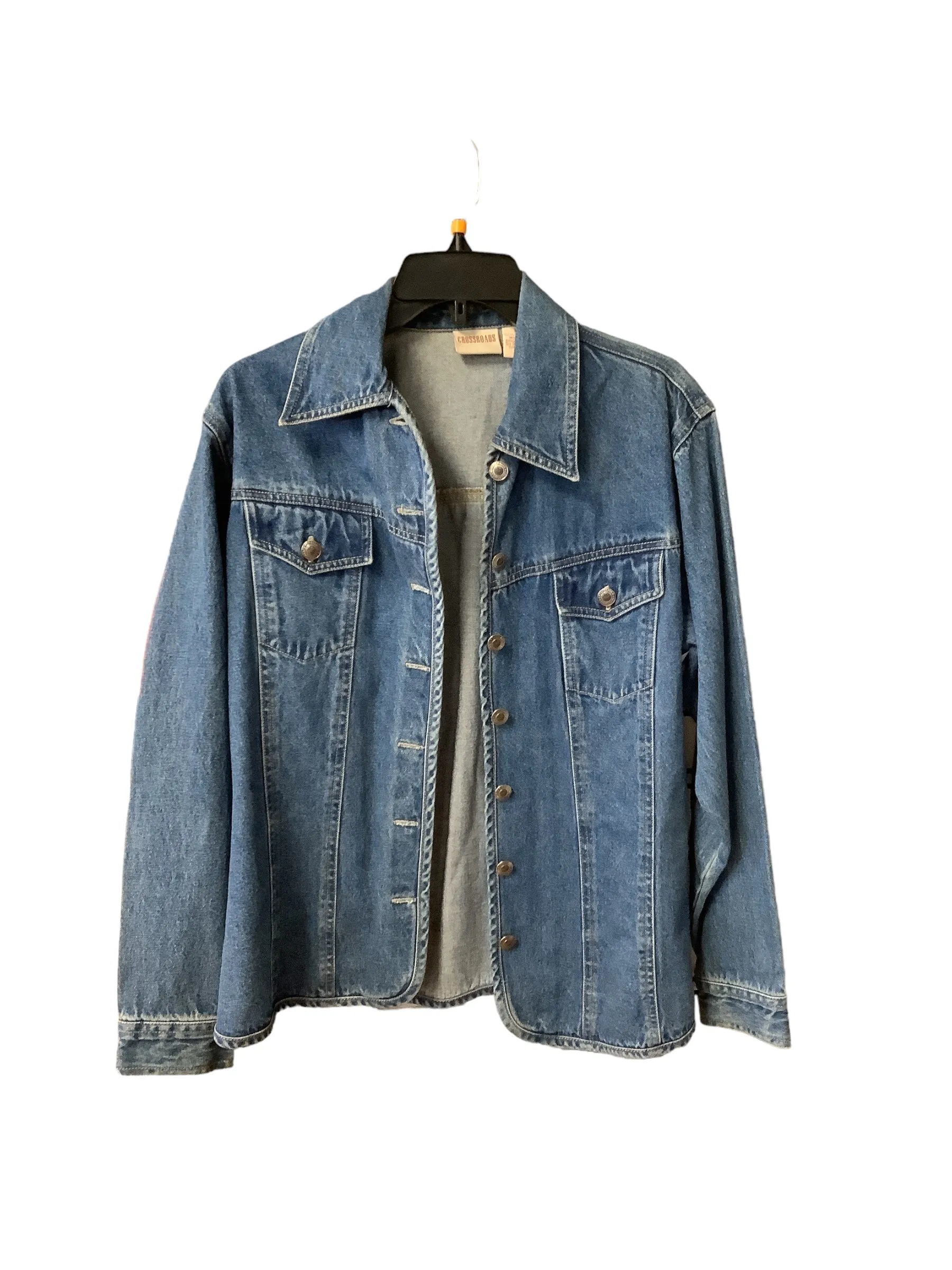 Jacket Denim By Crossroads In Blue Denim, Size: M