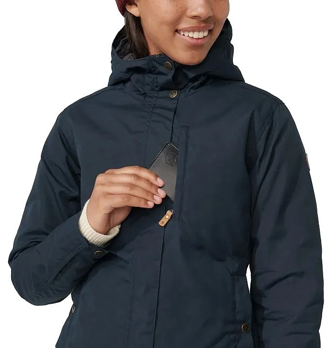 jacket Fjällräven Kiruna Padded Parka - 550/Black - women´s