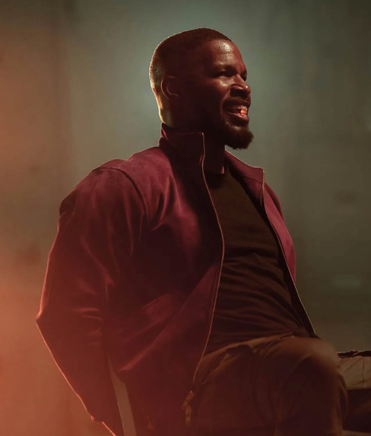 Jamie Foxx Project Power Jacket | Red Leather Jacket