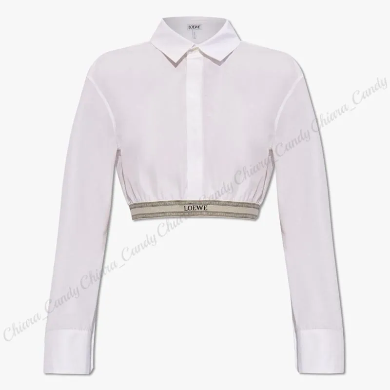 LOEWE  |Casual Style Long Sleeves Plain Cotton Party Style