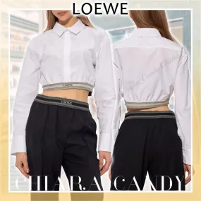 LOEWE  |Casual Style Long Sleeves Plain Cotton Party Style