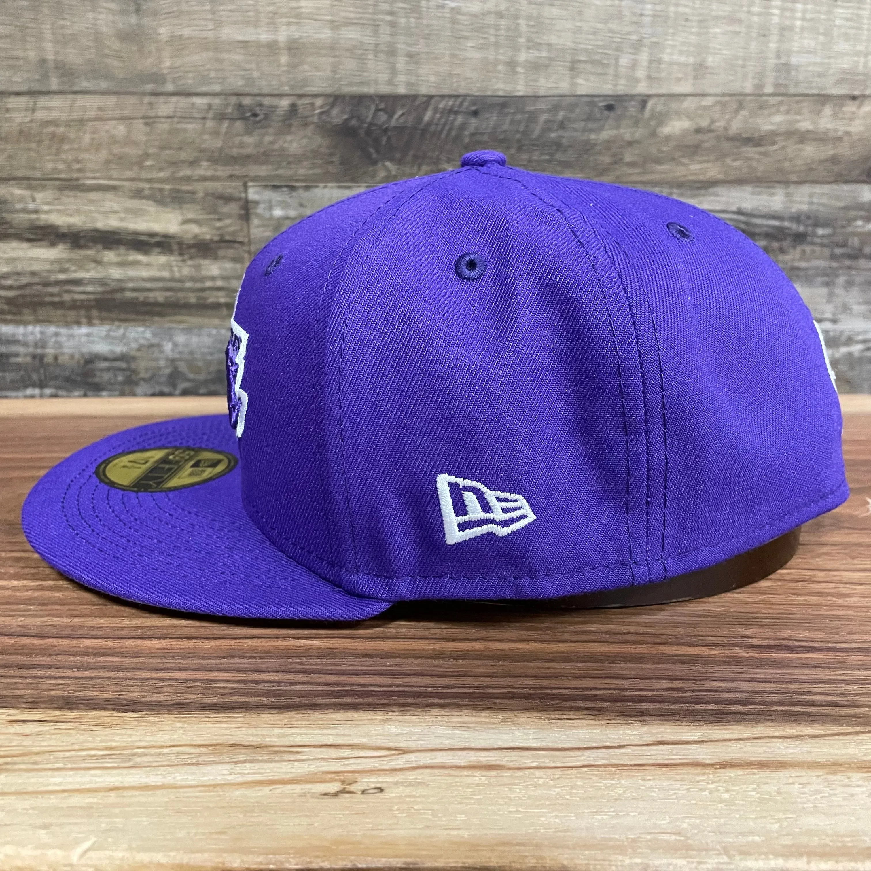 Los Angeles Lakers City Cluster Side Patch Gray Bottom Purple 59Fifty Fitted Cap