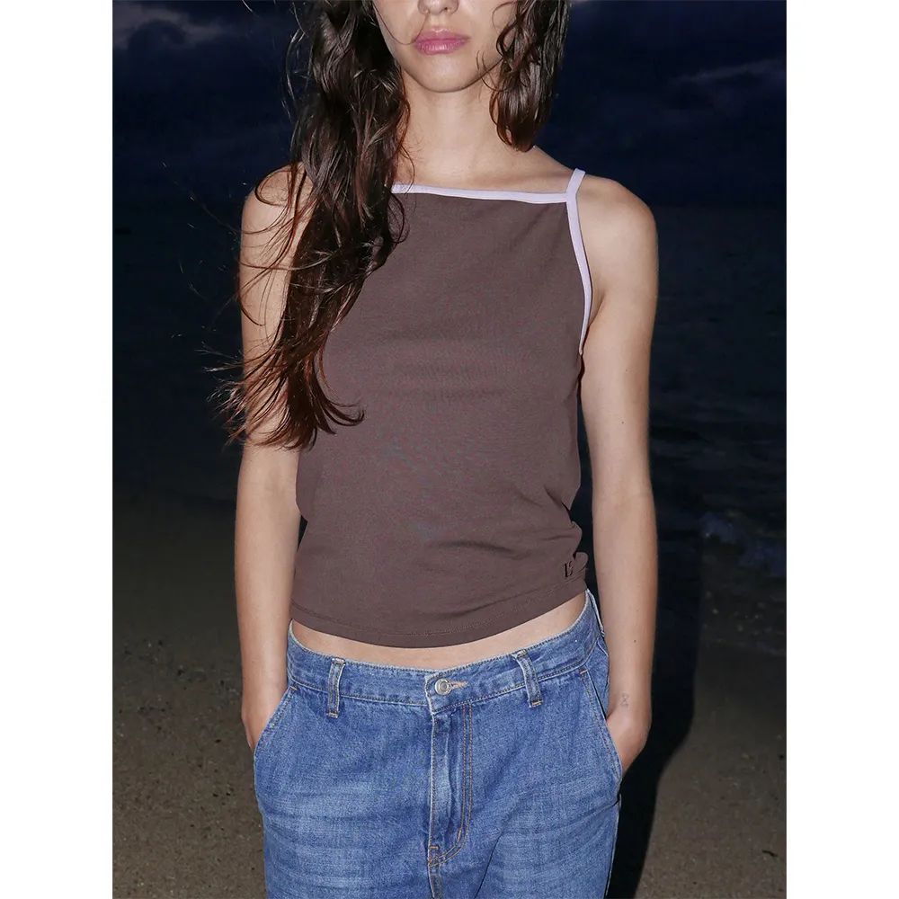 LOW CLASSIC  |Casual Style Street Style Plain Cotton Logo Cropped Tops