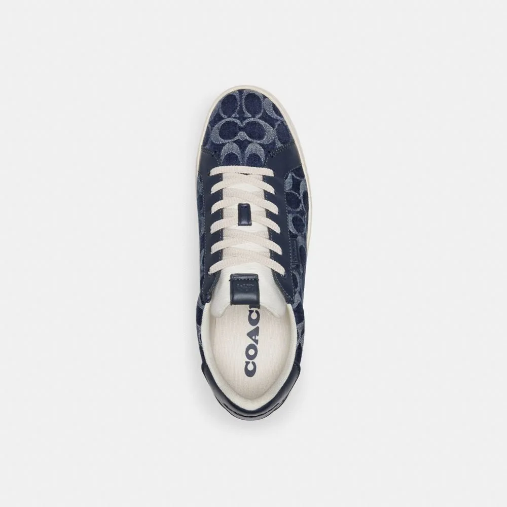 LOWLINE LOW TOP SNEAKER IN SIGNATURE DENIM