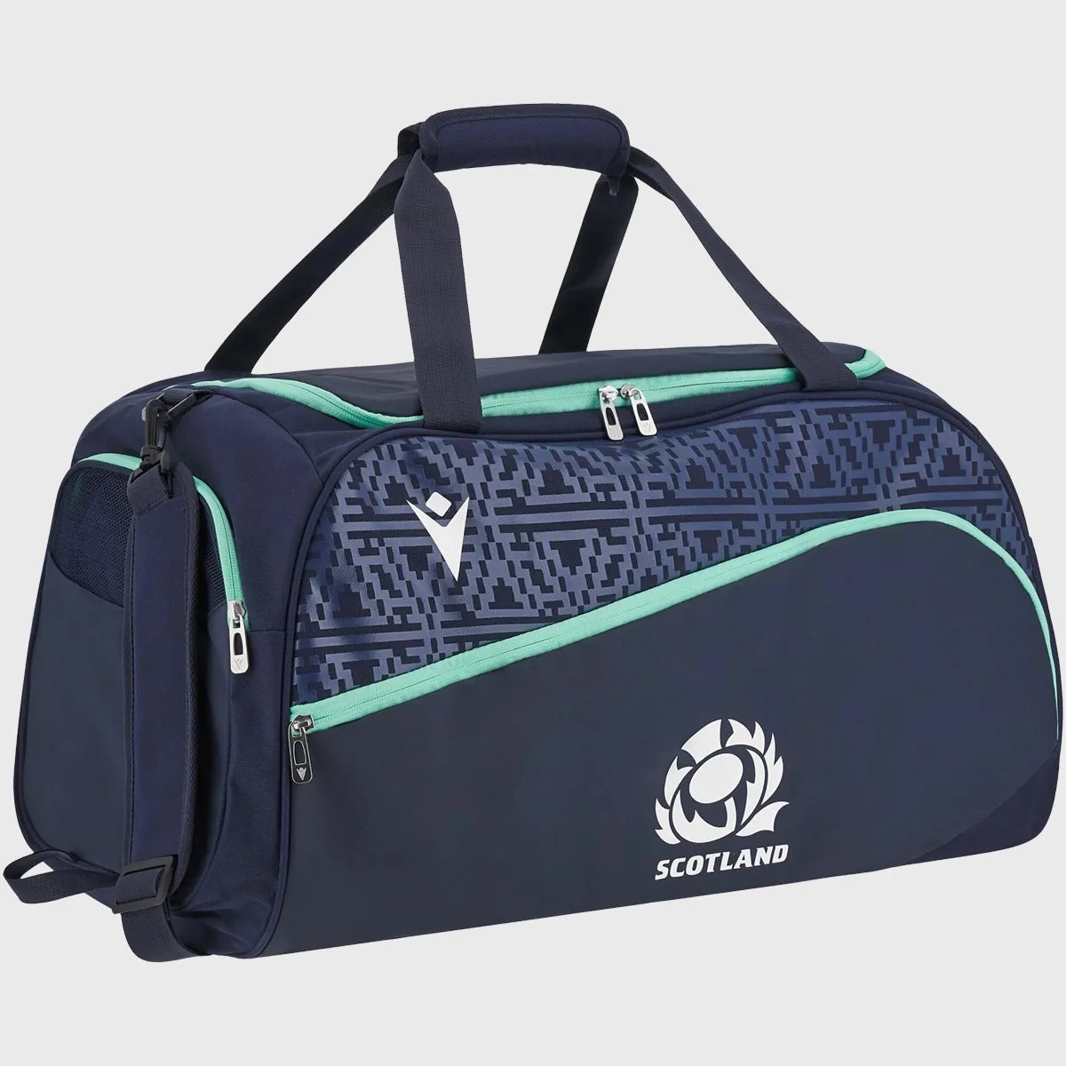 Macron Scotland Rugby Holdall Gym Bag Navy/Green