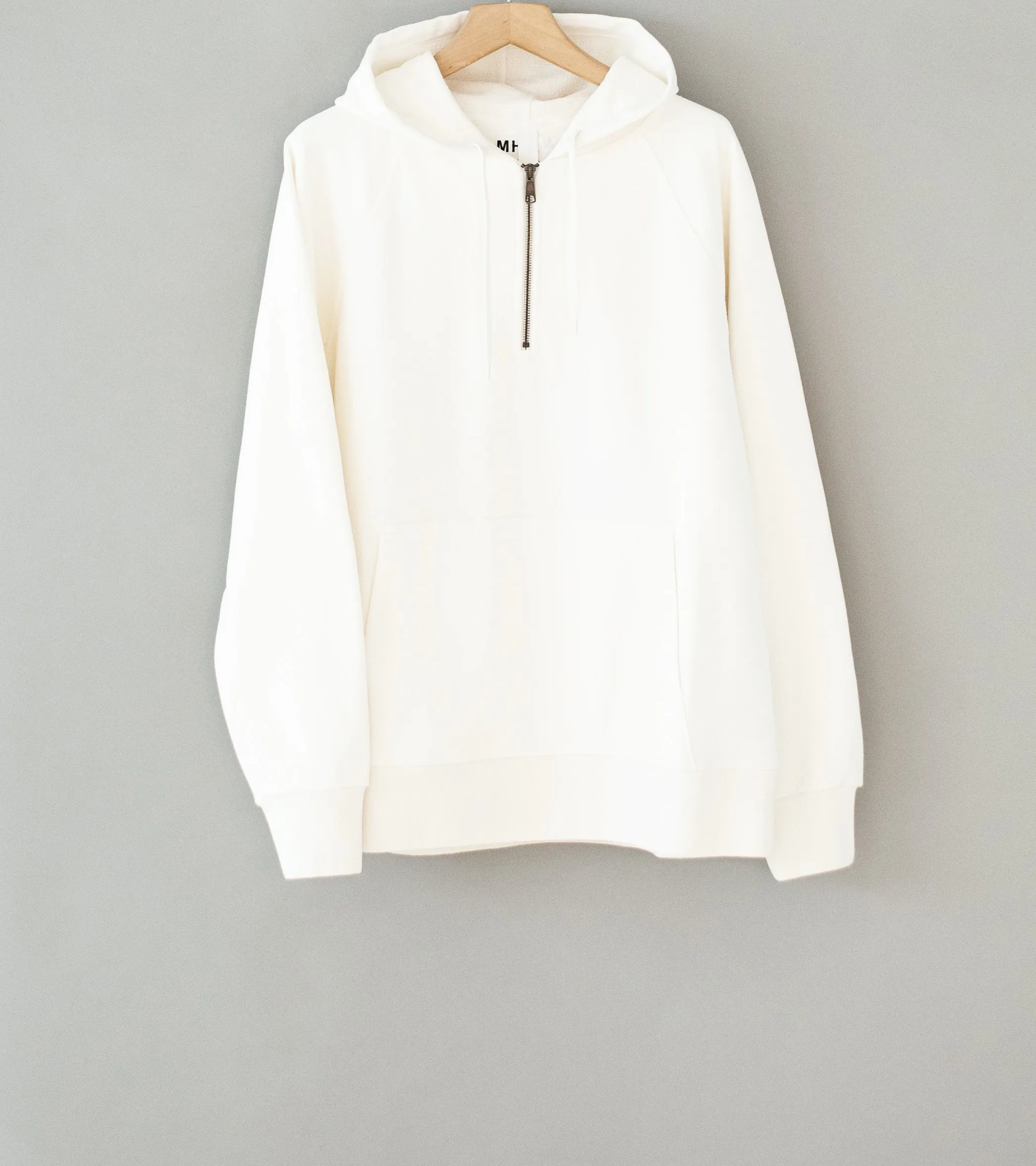 Margaret Howell 'MHL Hoodie' (Off White Dry Loopback Jersey)