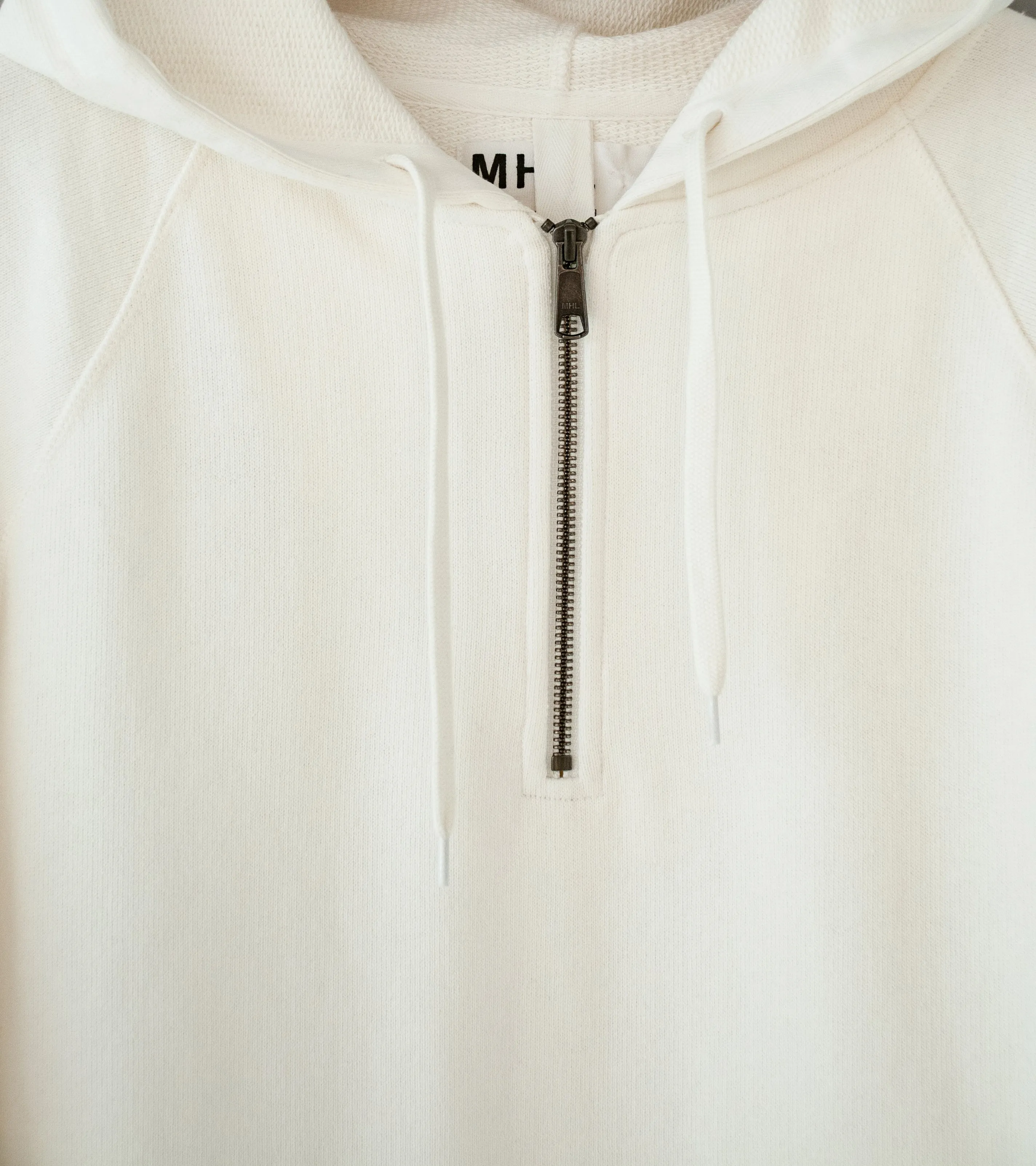 Margaret Howell 'MHL Hoodie' (Off White Dry Loopback Jersey)