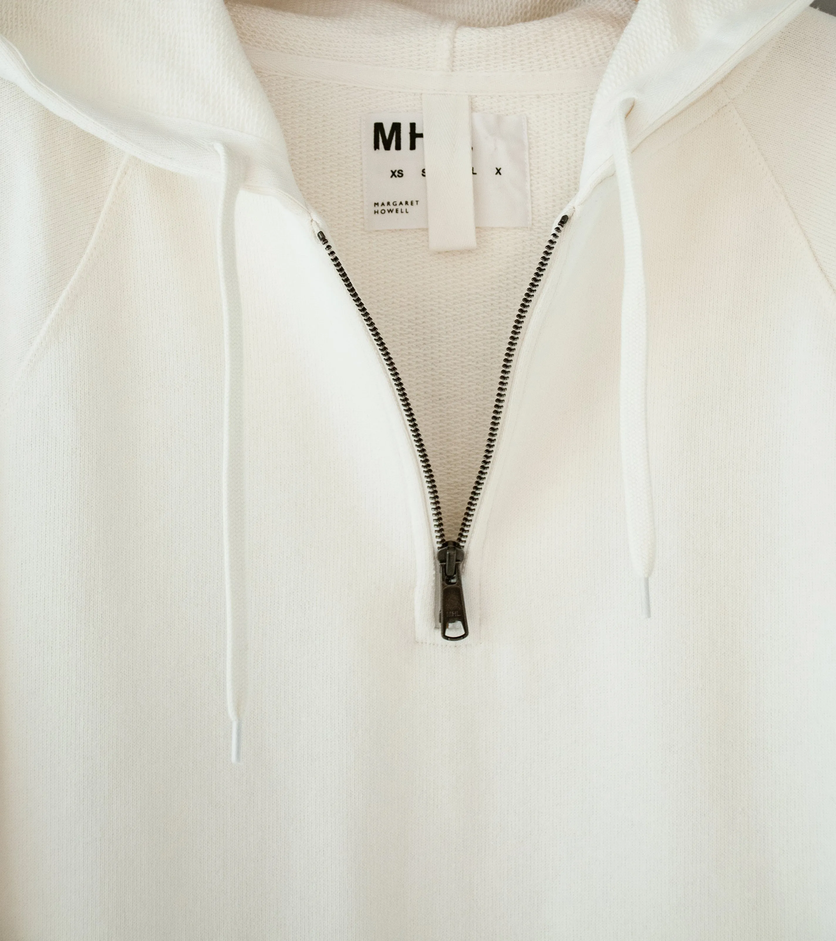 Margaret Howell 'MHL Hoodie' (Off White Dry Loopback Jersey)