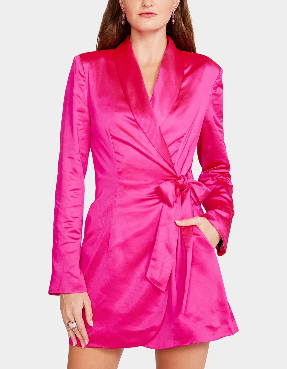 MAYA BLAZER DRESS PINK