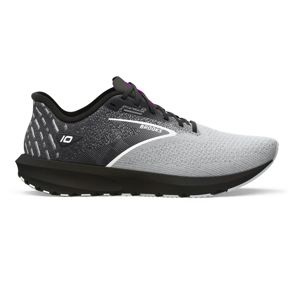 Men's Brooks Launch 10, Black/Blackened Pearl/White, 7.5 2E Wide