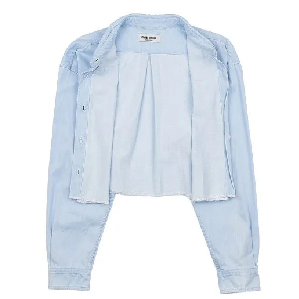 MiuMiu  |Casual Style Unisex Denim Street Style Long Sleeves Plain